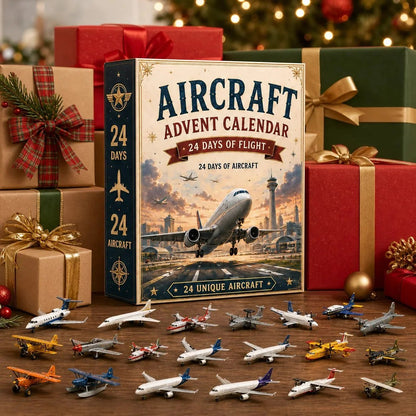 🎁Last Day 49% OFF - ✨ ✈️ Aircraft Advent Calendar 2026 | 24 Days of Flight with 24 Unique Miniature Airplanes, Jets & Aviation Collectibles 🎄🎁