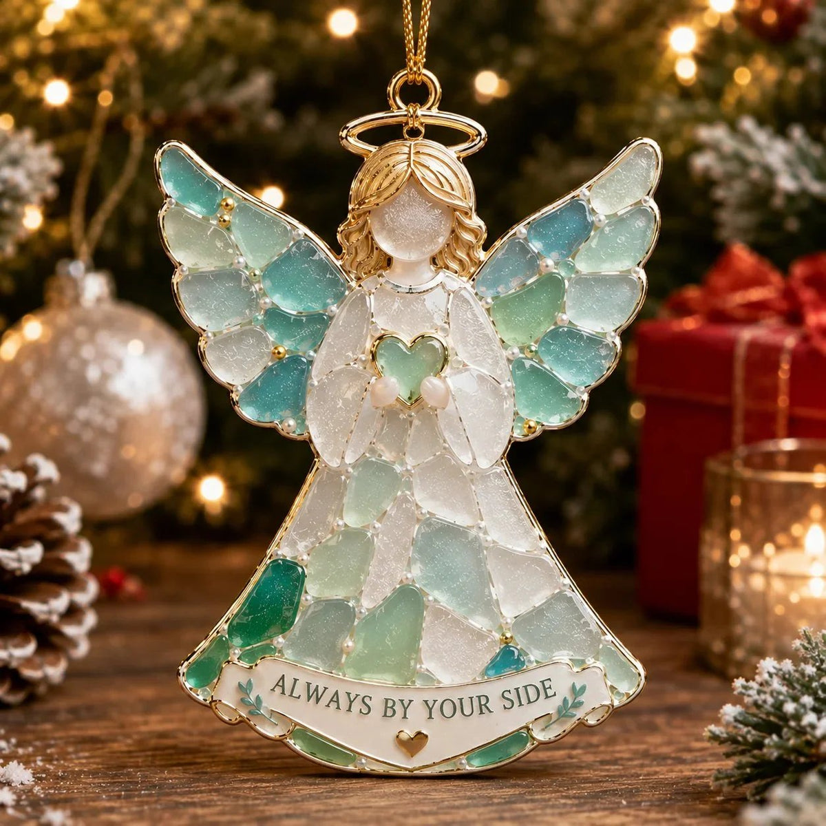 (🎁Last Day 49% OFF)🌊🎄Stained Sea Glass Style Christmas Ornaments