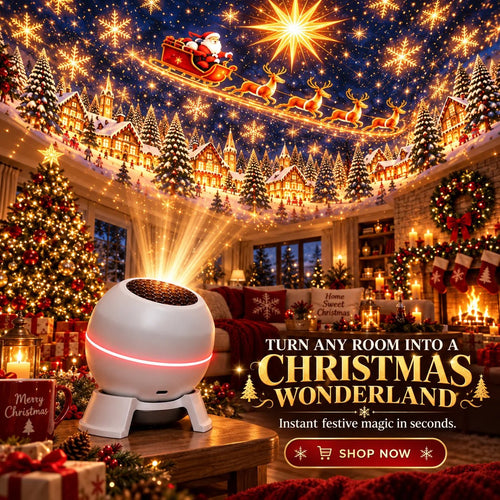 🎁Last Day 49% OFF - 💡🎅 Turn Any Room Into a Christmas Wonderland – Holiday Projection Night Light🎄
