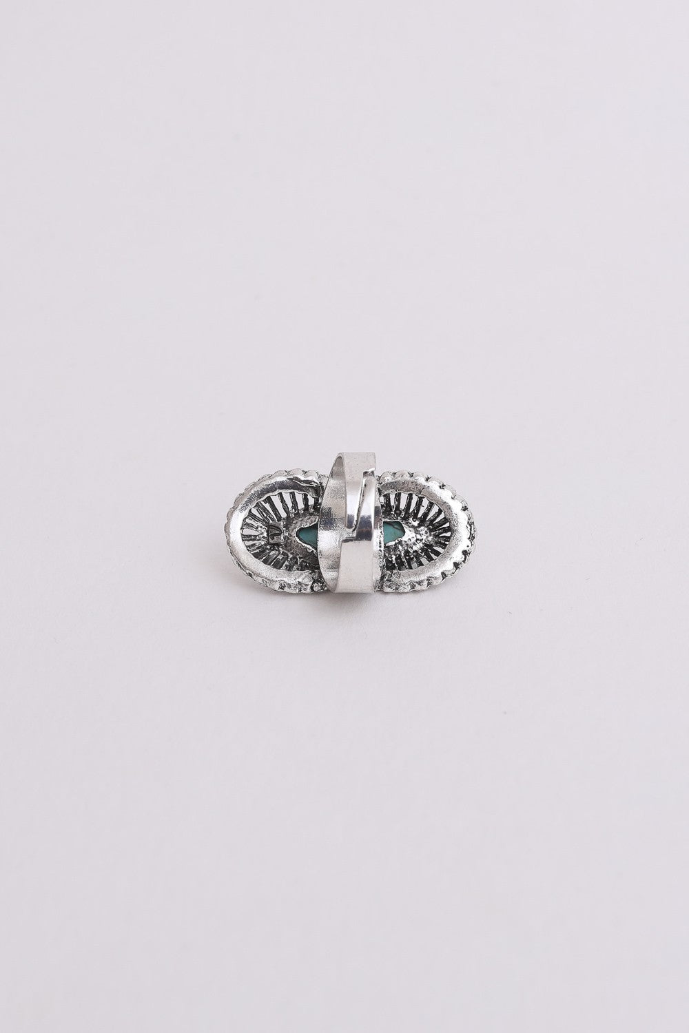 Go West Adjustable Turquoise Ring - Silver