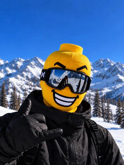 🎁Last Day 49% OFF - 🏂😎 Funny Face Ski Mask | Yellow Expression Balaclava✨