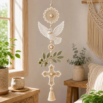 🎁Last Day 49% OFF - ✝️"Blessed Faith" DIY Crochet Kit – Hanging Decoration✨