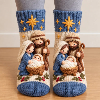 (🎁Last Day 49% OFF)🎅✨3D Nativity Christmas Socks🎄