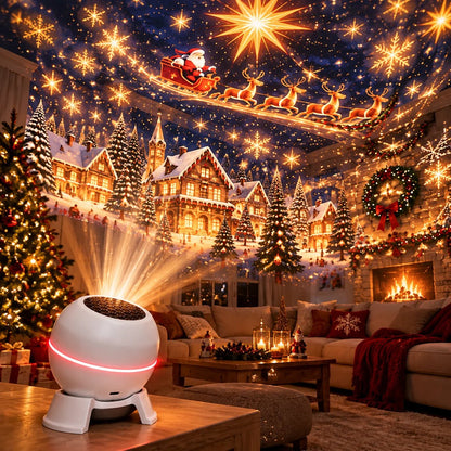 🎁Last Day 49% OFF - 💡🎅 Turn Any Room Into a Christmas Wonderland – Holiday Projection Night Light🎄