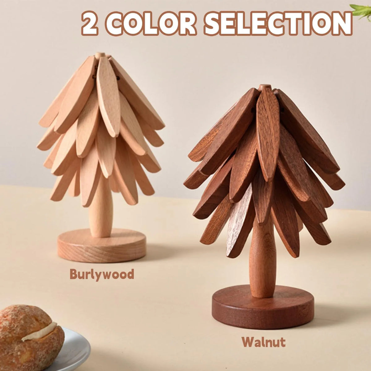 🎁Last Day 49% OFF - ✨Natural Christmas Tree Trivet Set🎄
