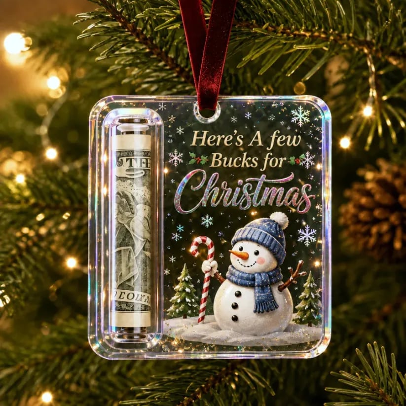 (🎁Last Day 49% OFF)🎄Christmas Cash Gift Ornament- Make Cash Feel Like A Real Christmas Gift💵