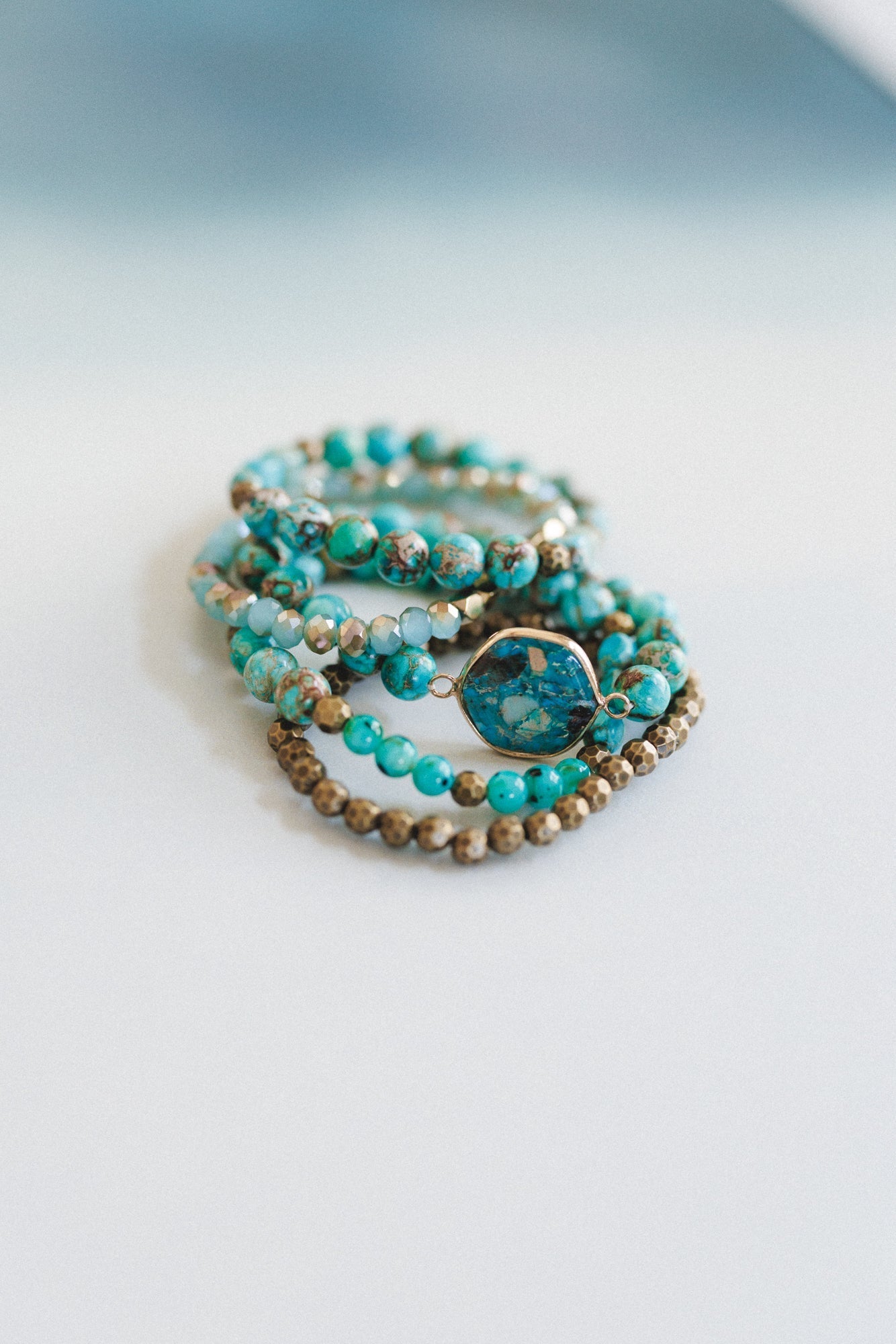 Rio Bloom Bracelet Set - Blue