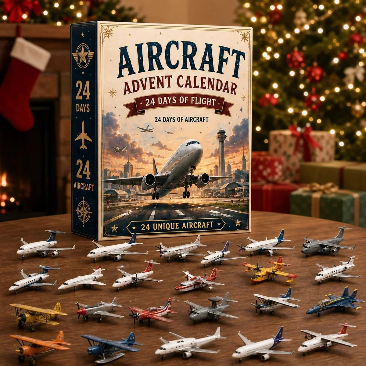 🎁Last Day 49% OFF - ✨ ✈️ Aircraft Advent Calendar 2026 | 24 Days of Flight with 24 Unique Miniature Airplanes, Jets & Aviation Collectibles 🎄🎁