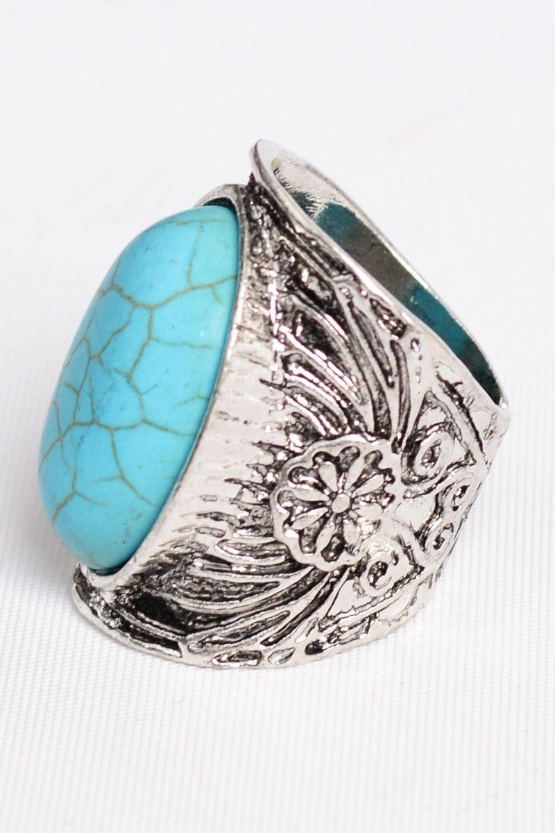 Mojave Turquoise Statement Ring - Turquoise