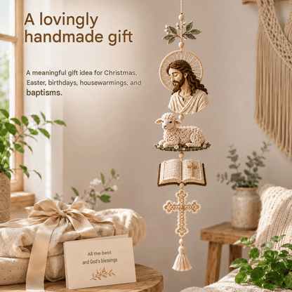 🎁Last Day 49% OFF - ✝️"Blessed Faith" DIY Crochet Kit – Hanging Decoration✨