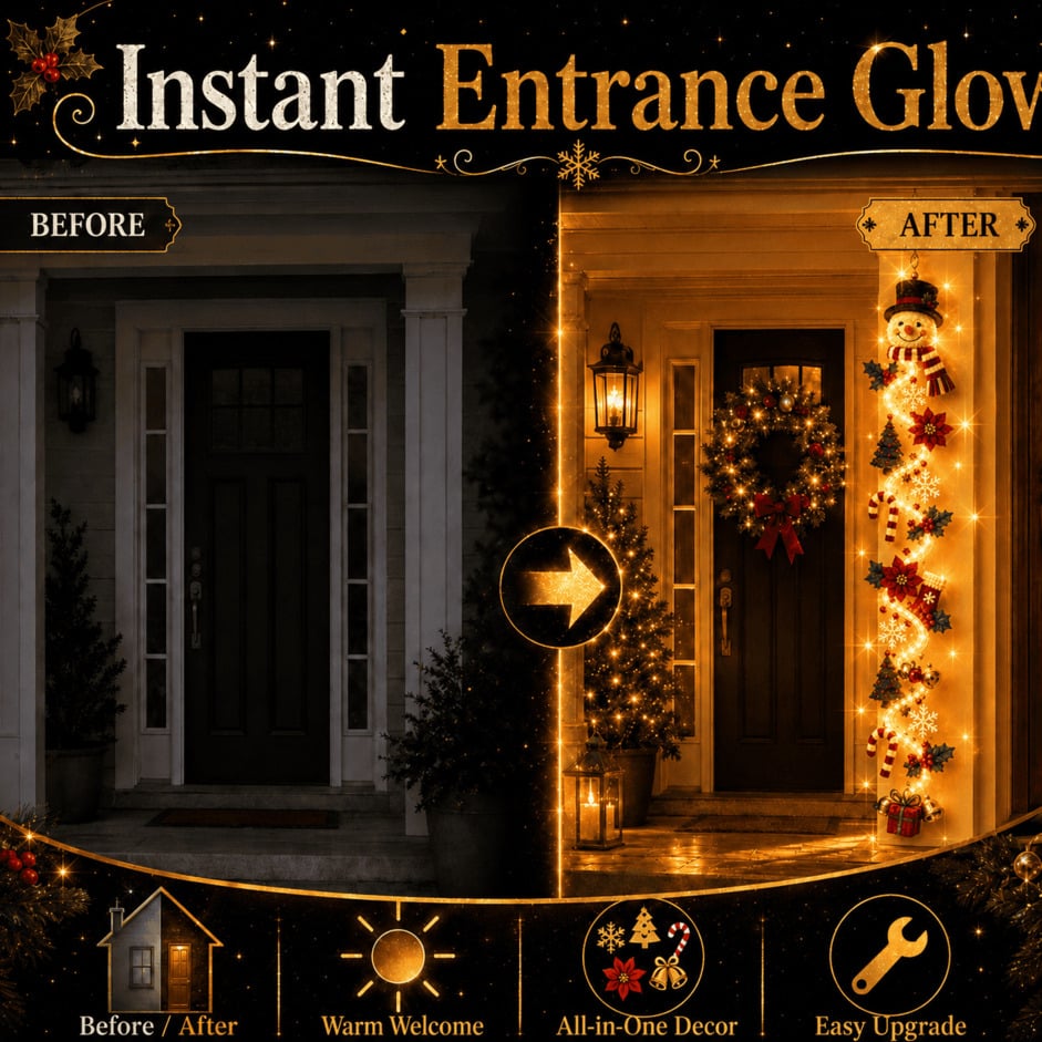 (🎁Last Day 49% OFF)🎅✨Glowing Christmas Door Hanger
