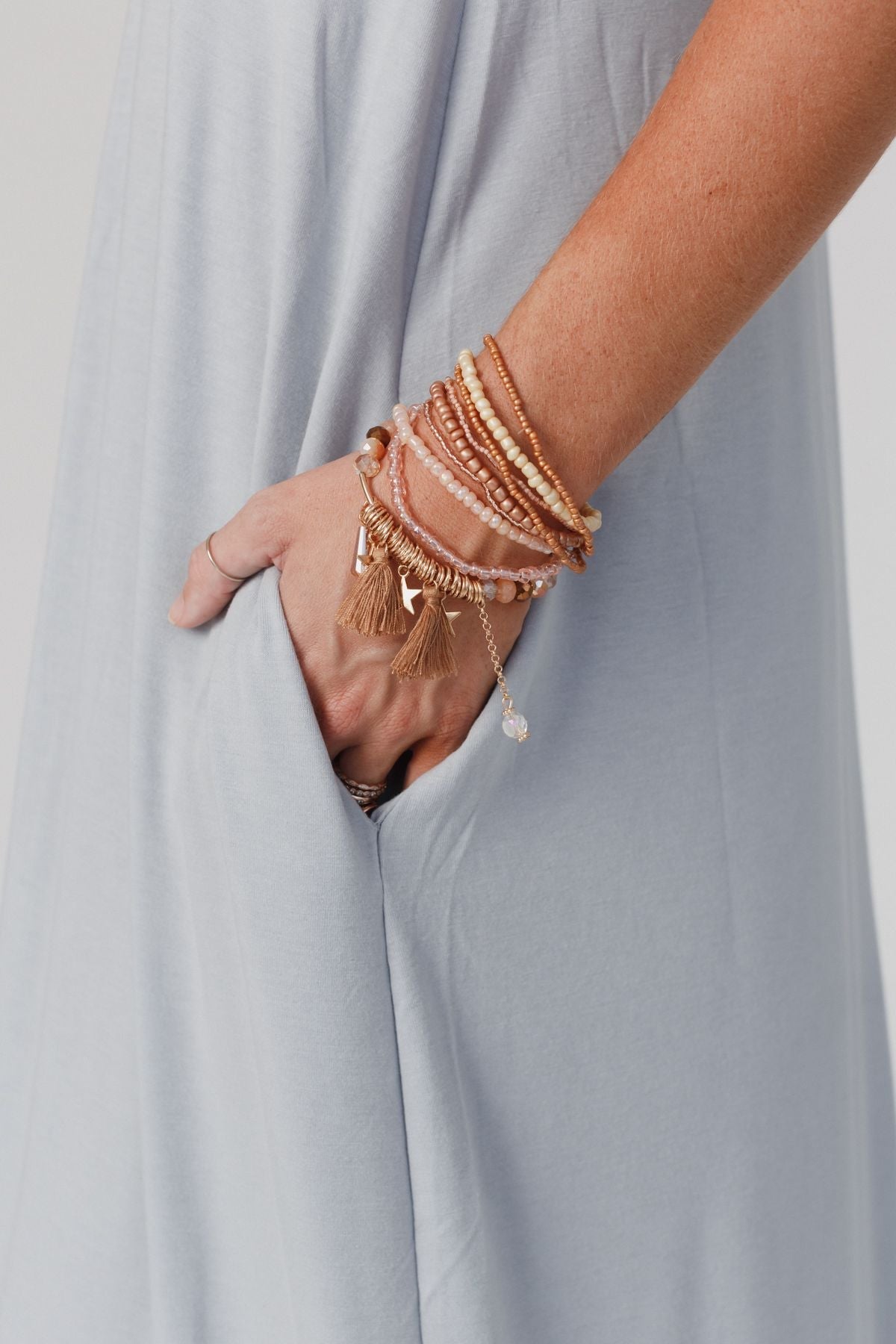 Seeing Stars Bracelet Set - Brown