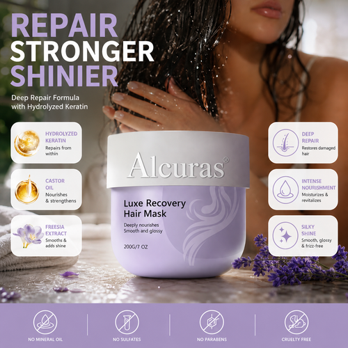 💦 Alcuras®Hydrating Revitalizing Hair Mask – Quench, Repair, Shine! ✨💇‍♀️