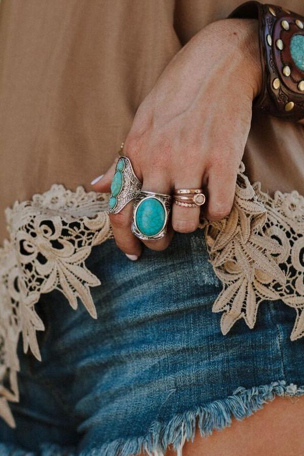 Mojave Turquoise Statement Ring - Turquoise