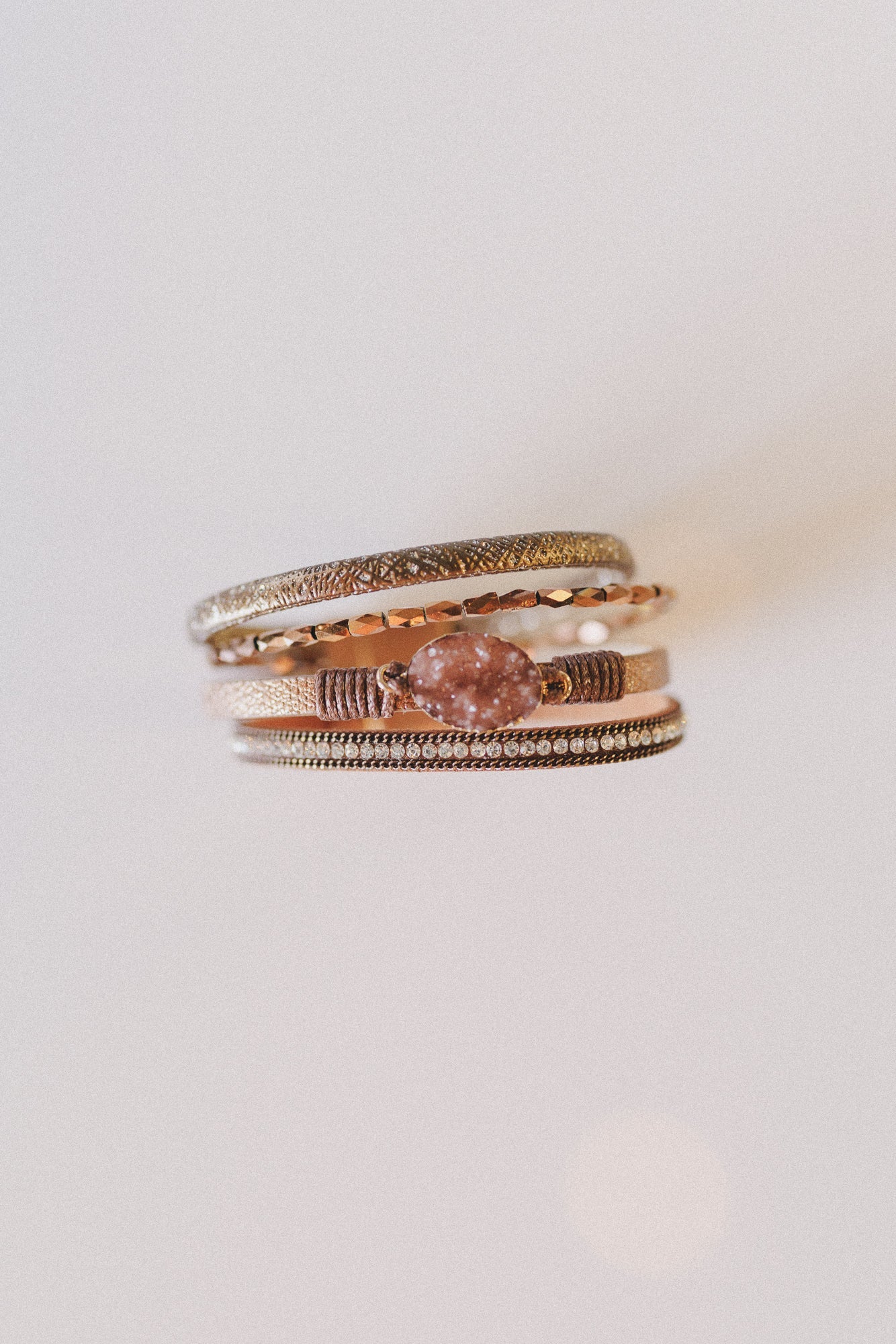 Dusty Horizon Layered Bracelet - Camel