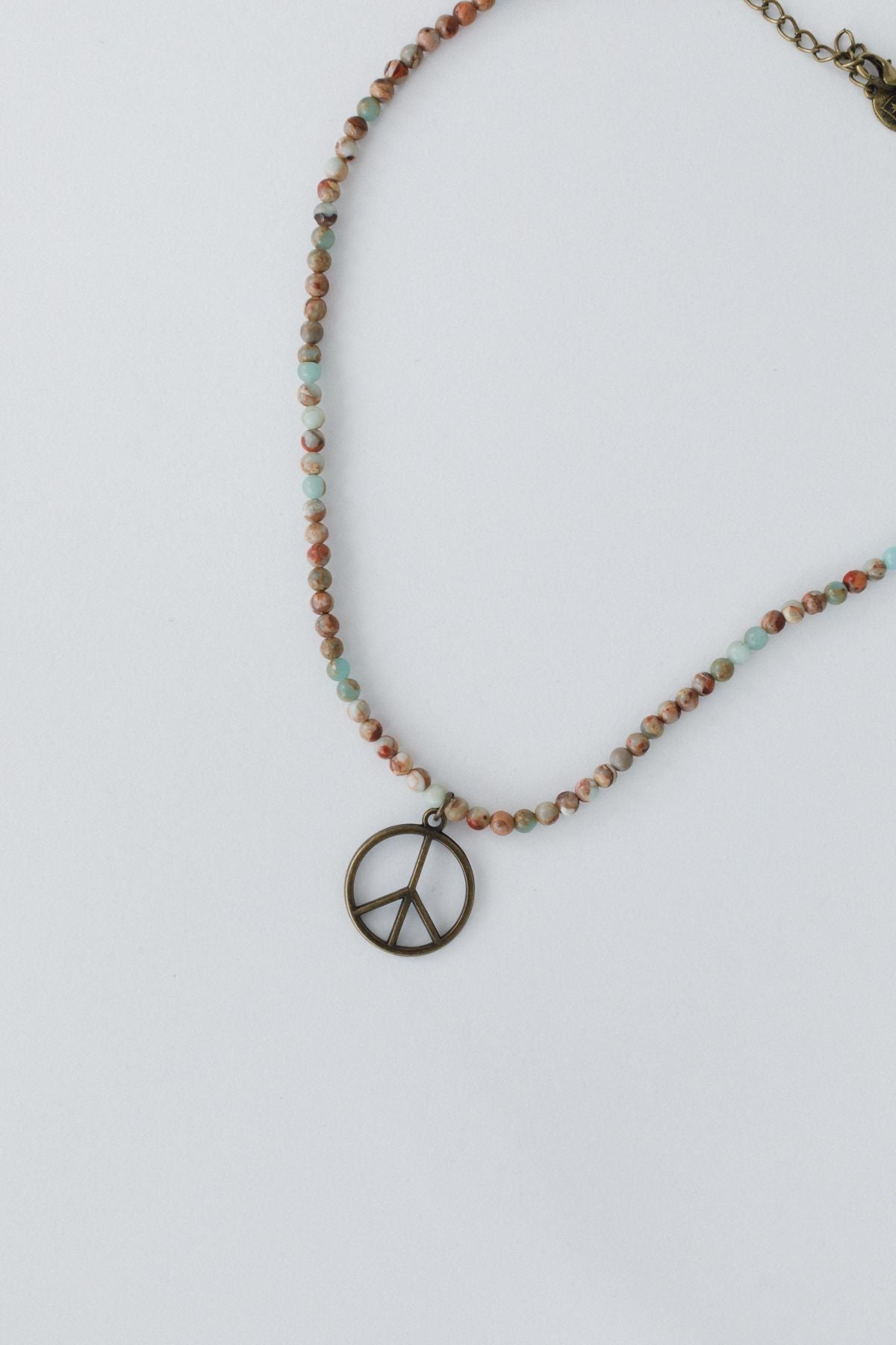 Set In Stone Peace Necklace - Multi