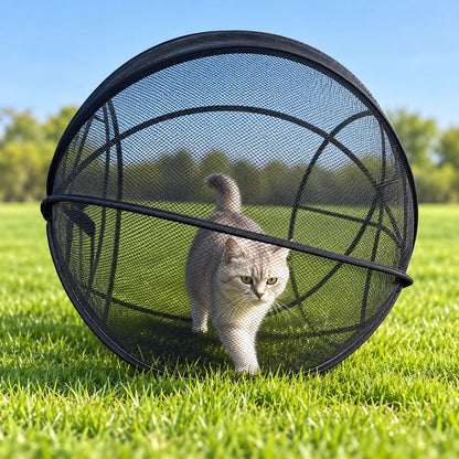 🐱🌿 FreshAir Cat HavenTM – Pop-Up Mesh Playpen