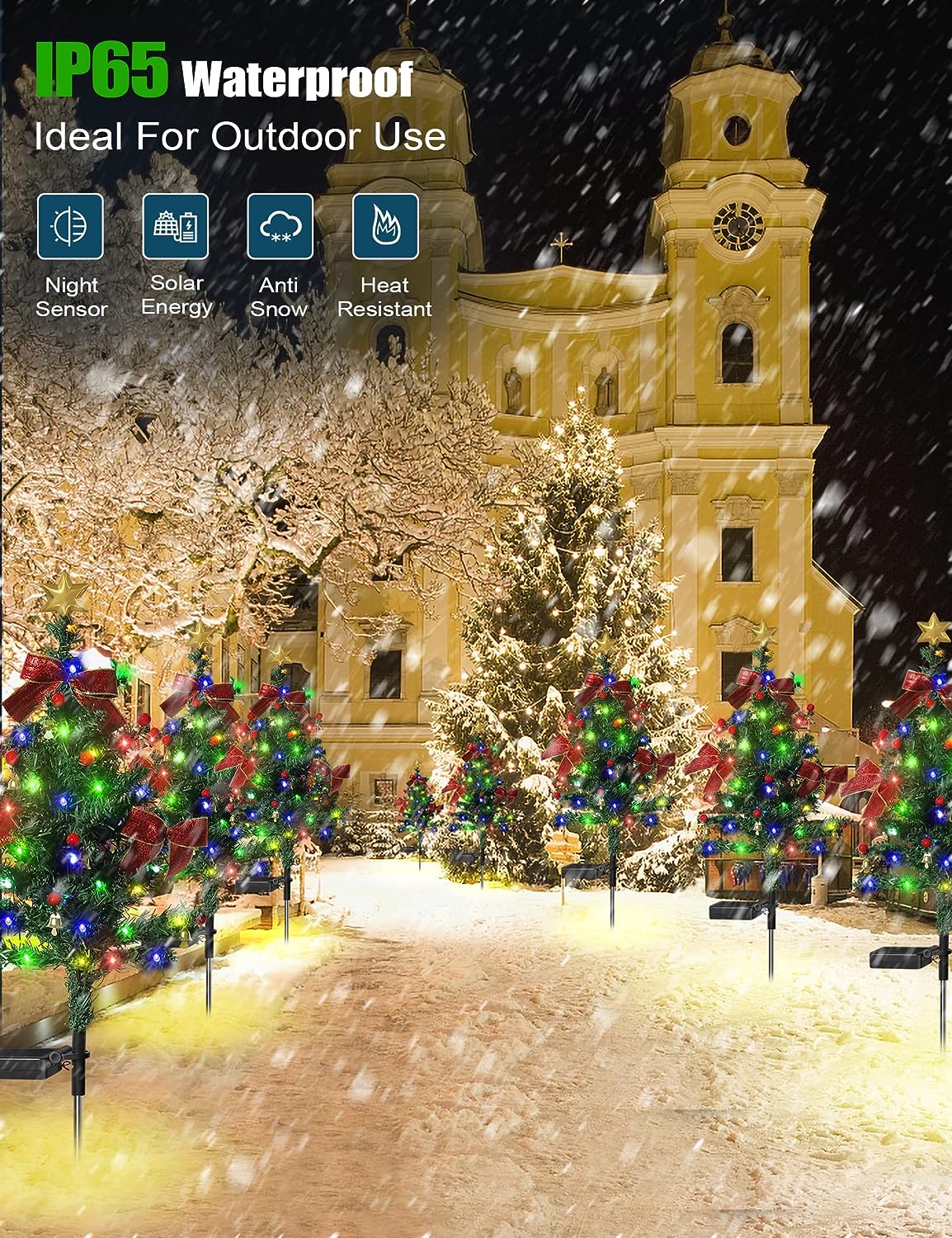 🎁Last Day 49% OFF - 🎄Solar Christmas Decorations Tree Lights✨