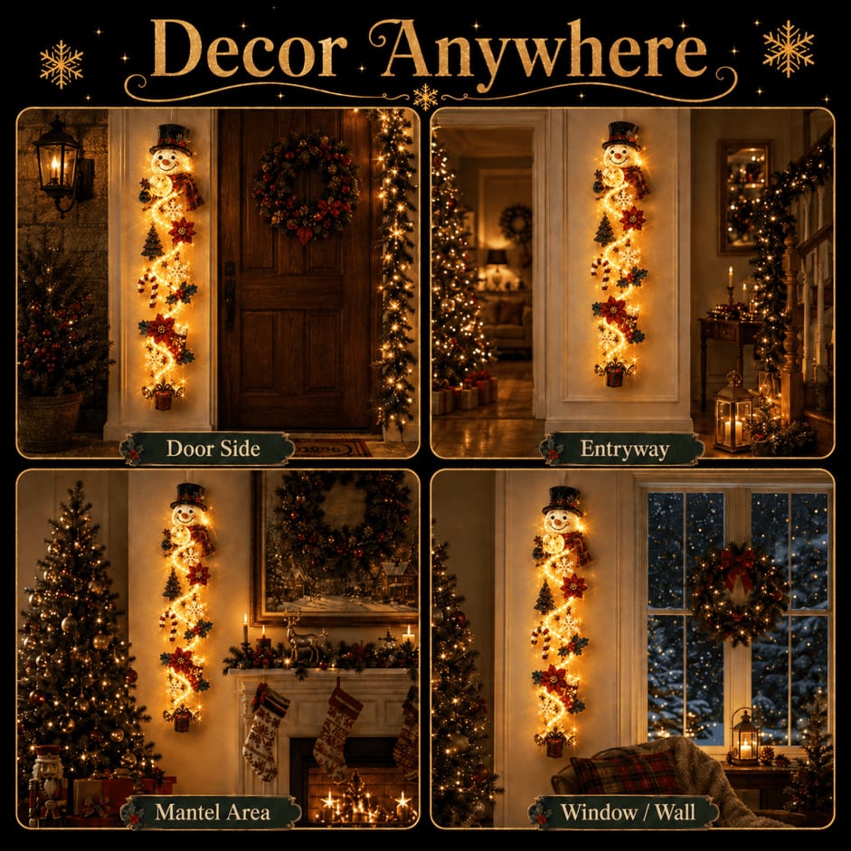 (🎁Last Day 49% OFF)🎅✨Glowing Christmas Door Hanger