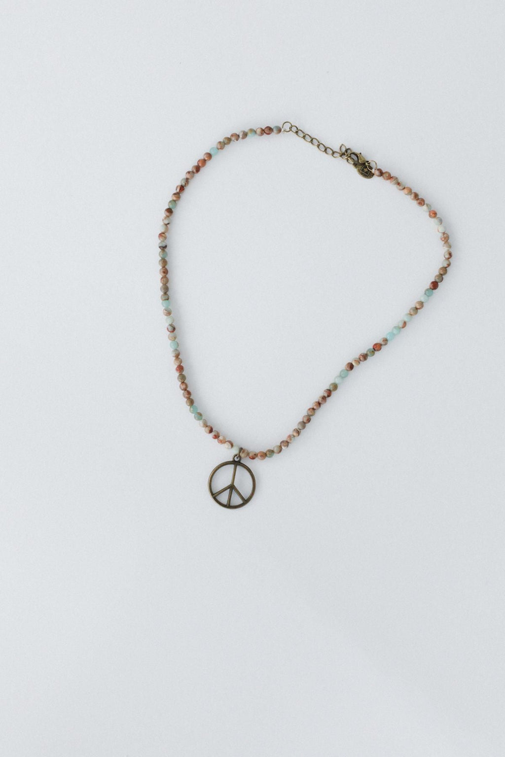 Set In Stone Peace Necklace - Multi