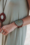 Grecian Leather Cuff Bracelet