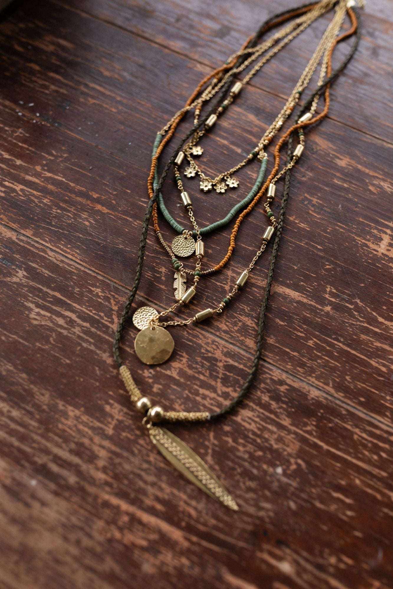 Odessa Necklace - Mustard Multi