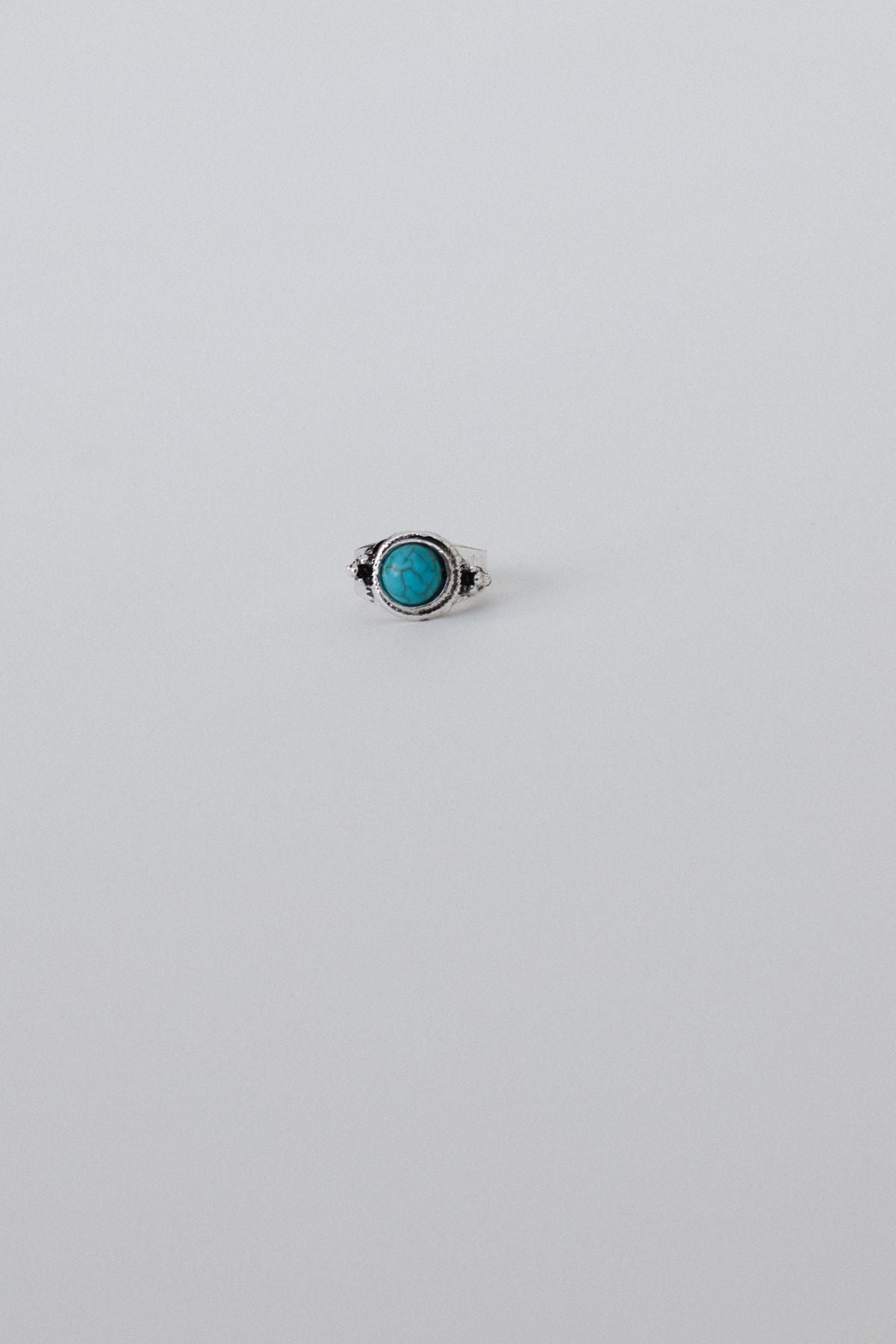 Kapalua Bay Adjustable Turquoise Ring - Silver